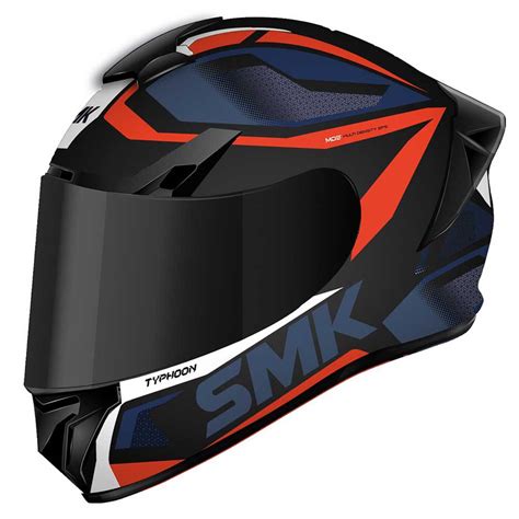 Smk Casco Integral Typhoon Thorn Naranja Motardinn