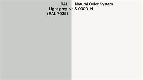 Ral Light Grey Ral Vs Natural Color System S N Side By Side