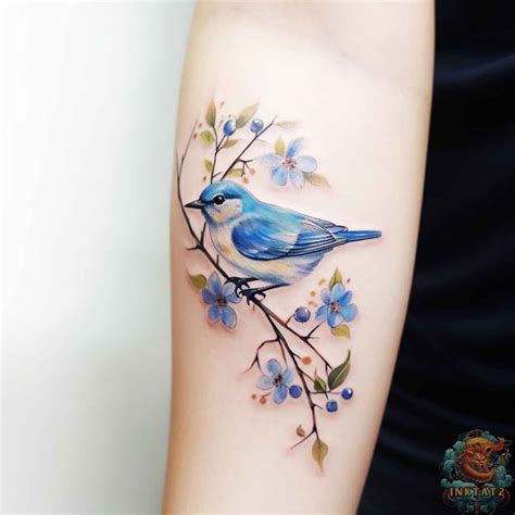 Feathers and Blooms: Exploring the Symbolism and Beauty of Bird with Flower Tattoos: 62 Designs ...