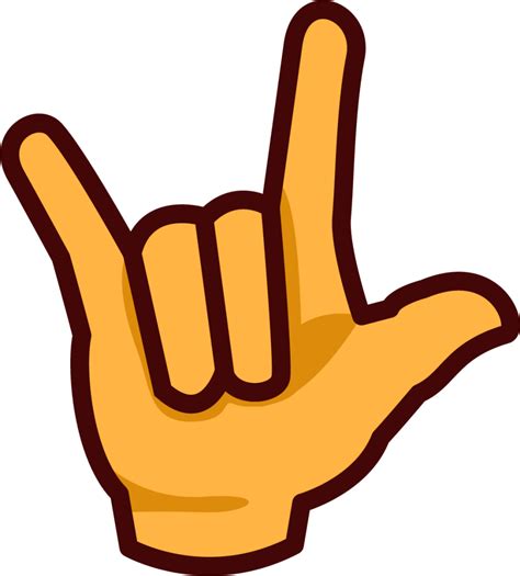 "ILY sign" Emoji - Download for free – Iconduck