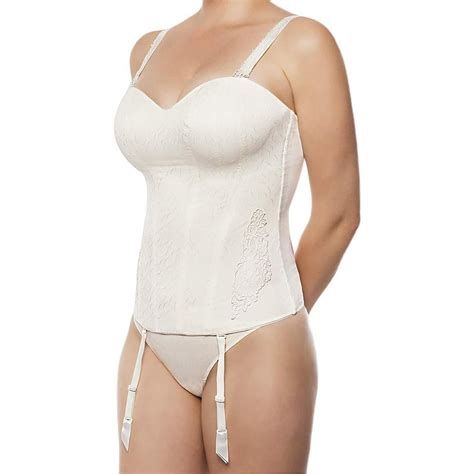 Ulla Lingerie F Minine Damen Korsage Maxima Mit B Gel Gr H Ecru