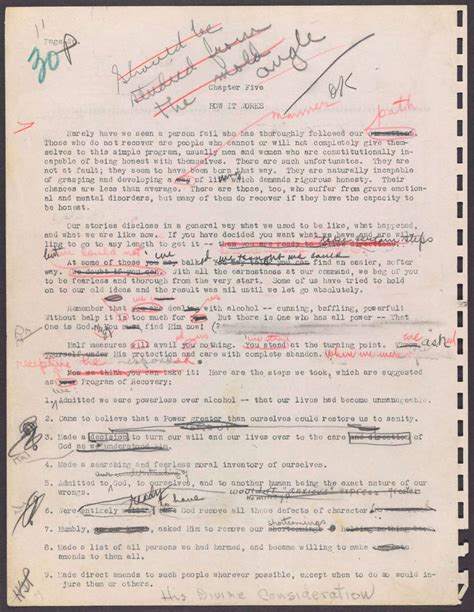 The Original Manuscript Of Aas Big Book Mockingbird