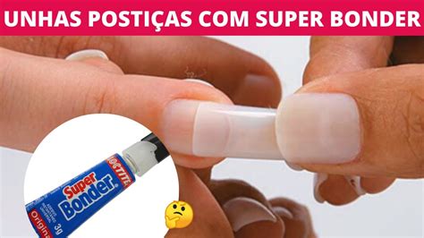 Posso Colar Unhas Postiças SuperBonder YouTube