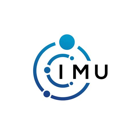 IMU letter technology logo design on white background. IMU creative ...