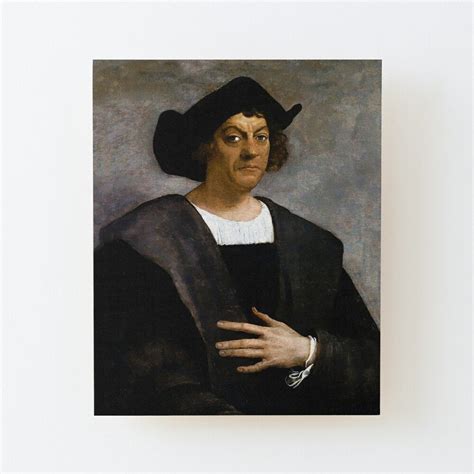 Christopher Columbus Vintage Painting Mounted Print by Dralig | Happy ...