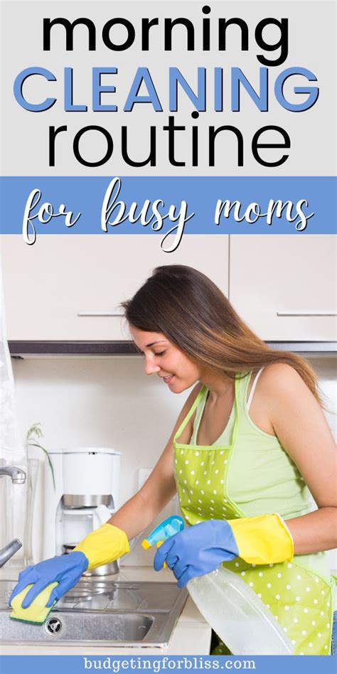 Quick 5 Step Morning Cleaning Routine Budgeting For Bliss Cleaning