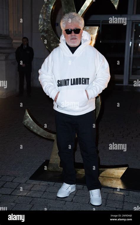 Pedro Almodovar Attending The Saint Laurent Menswear Fall Winter