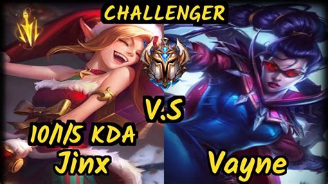 Shynon Jinx Vs Vayne Kda Bottom Adc Challenger Gameplay Na