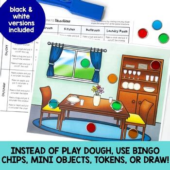 Prepositions Scenes Prepositional Phrases NO PREP Play Dough Mats