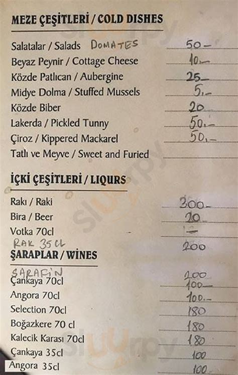 Balıkçı Kahraman menù İstanbul Main Menu Sluurpy