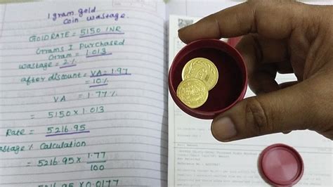 GRT 1gram Gold Coin Offer Wastage MC Calculation With Orginal Bill