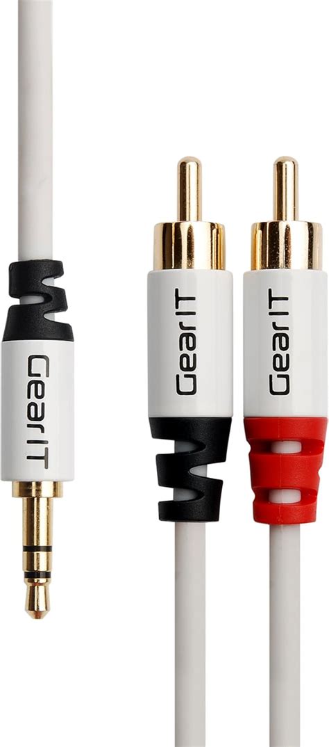 Amazon Mm To Rca Cable Gearit Pro Series Feet Premium Gold