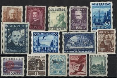 Sammlung Sterr I Rep Mit Briefmarken Und Ansichtskarten