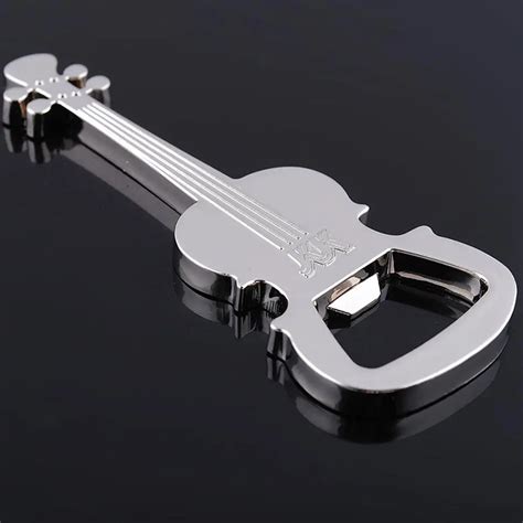 New Guitar Shape Keychain Pendant Bottle Opener In Openers From Home