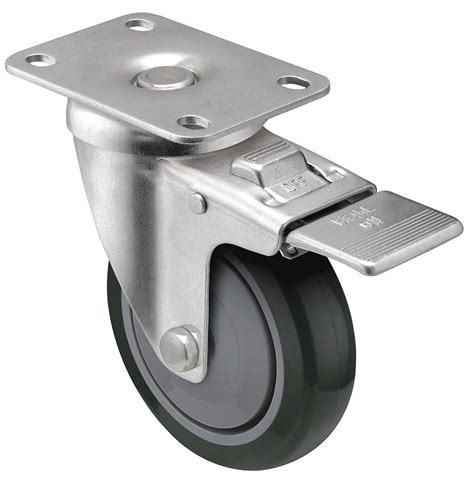 Shepherd Caster In Wheel Dia Lb Total Lock Brake Caster