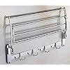 FORTUNE Stainless Steel Folding Towel Rack For Bathroom Towel Stand