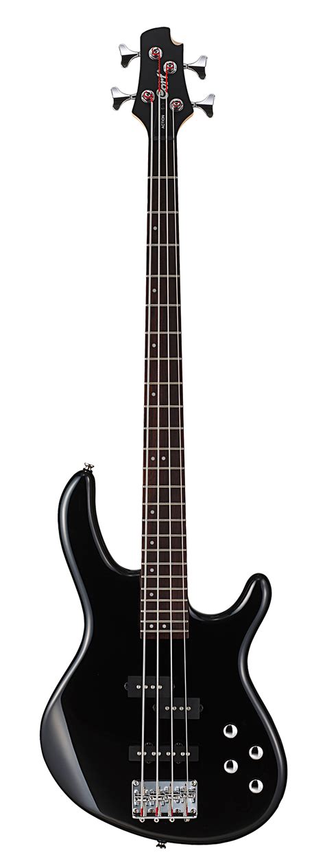 Cort Action Plus Electric Bass Guitar In Gloss Black