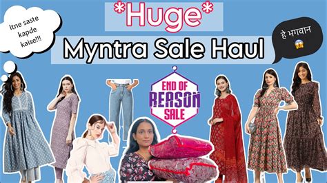 MYNTRA Huge Sale Haul EORS Sale Haul Try On Haul Under 1000