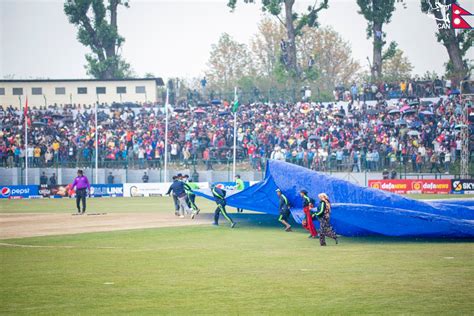 ACC Mens Premier Cup Rain Stalls Nepal Vs Kuwait Match Khabarhub