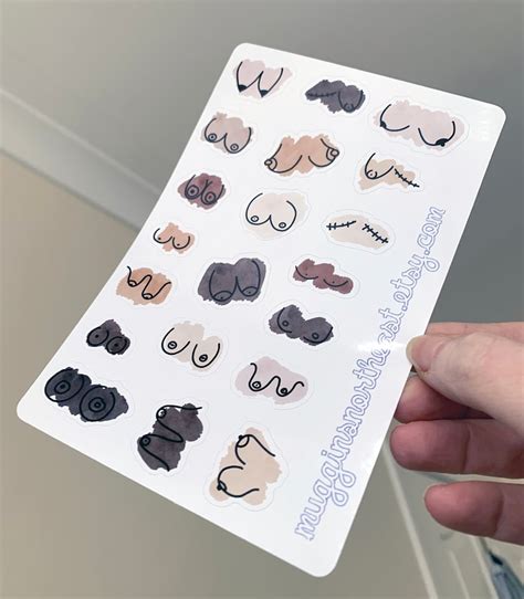 Feminist Stickers Boobs Planner Stickers Boob Bullet Etsy UK