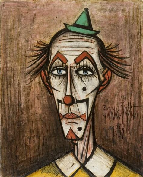 Bernard Buffet Clown Au Petit Chapeau Vert 1989 Available For