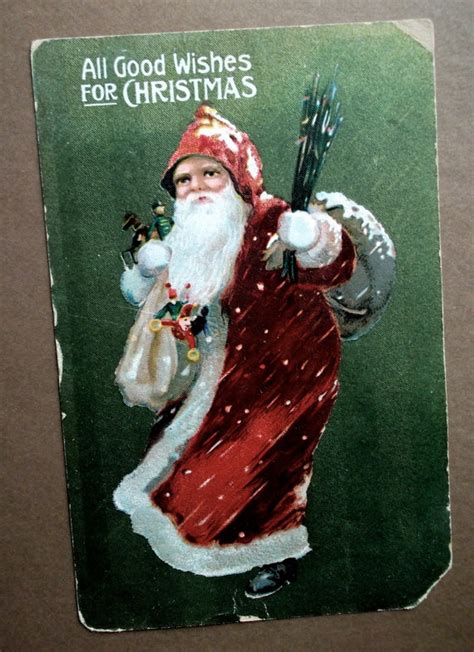 Victorian Christmas Postcard 104 years old by LaceSurplus on Etsy, $10. ...