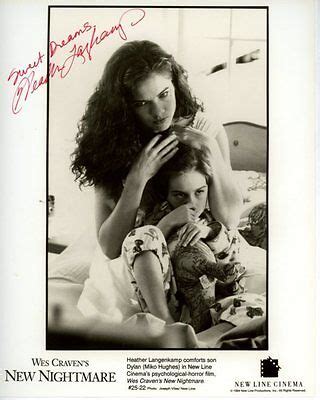 HEATHER LANGENKAMP Signed WES CRAVEN'S NEW NIGHTMARE NANCY THOMPSON ...