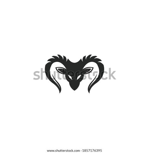 Rams Head Logo Template Silhouette Icon Stock Vector Royalty Free 1857176395 Shutterstock