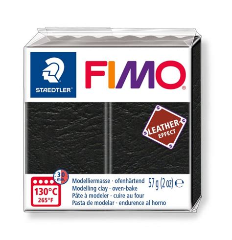 Global Distribution European Art Supplies Fimo Leather Effect G Black