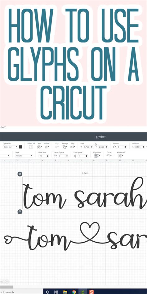 How To Use Glyphs In Cricut Design Space Patabook Home Improvements