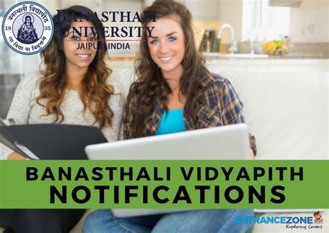 Banasthali Vidyapith 2019 Notification: Admission Notification