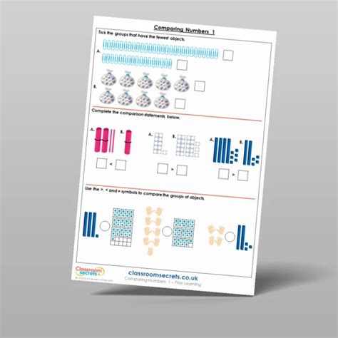 Comparing Numbers Prior Learning Resource Classroom Secrets