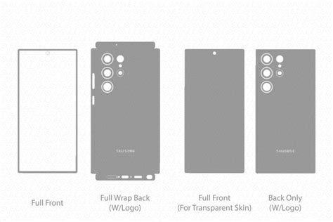 Galaxy S23 Ultra 5g Skin Cutfile Vector Template Full Wrap Svg — Vecras