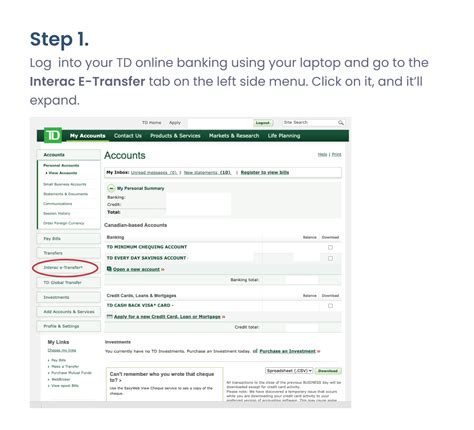 How To Set Up A E Transfer From Td Bank With Remitbee