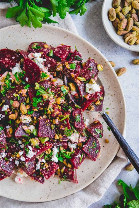 Beet Salad With Feta Running To The Kitchen