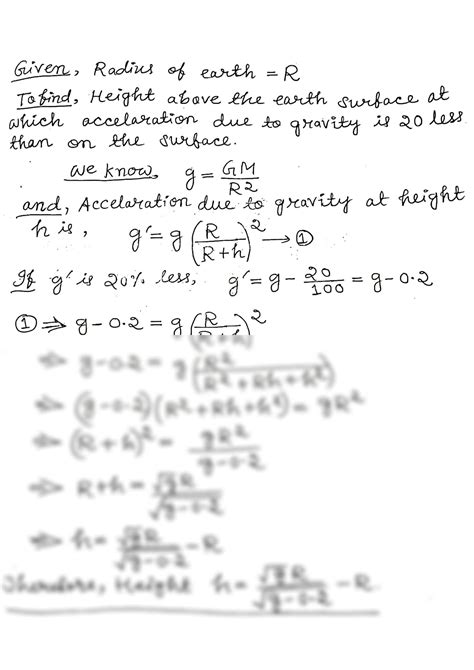 SOLUTION: Formula of gravity and examples - Studypool