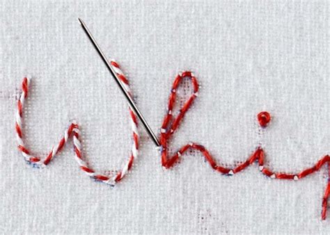 Whipped Back Stitch Library Of Hand Embroidery Stitches