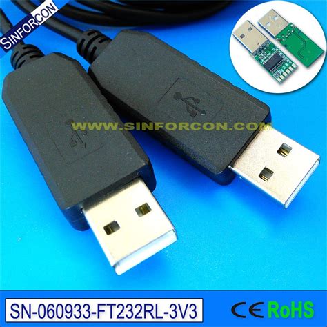 2 0mtr Ftdi Ft232rl Uart Ttl Usb To Usb Null Modem Cable Usb Nmc 2 5m