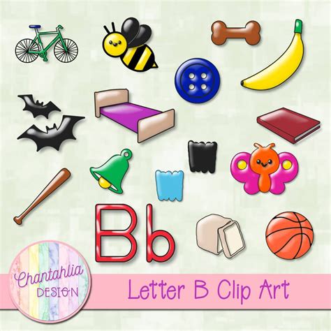 Beginning Sounds Letter B Clip Art Chantahlia Design