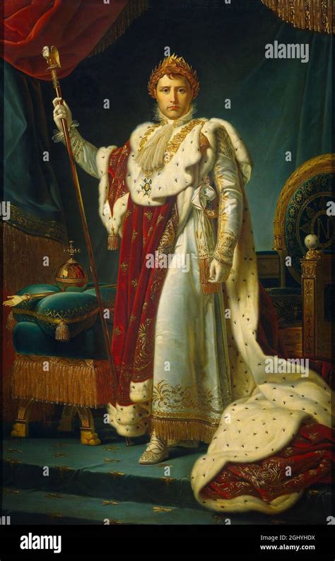 Napoleon Bonaparte Emperor Of The French In Coronation Regalia