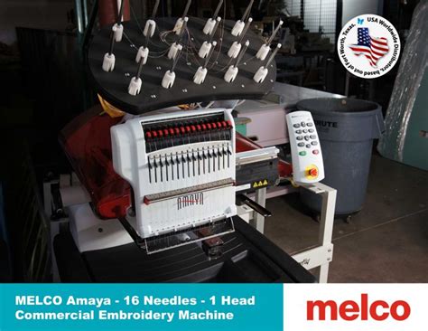 MELCO AMAYA 1 Head 16 Needles Commercial Embroidery Machine