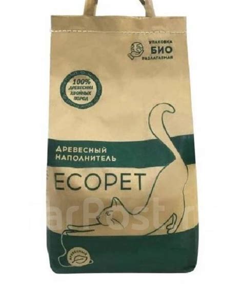 Наполнитель Древесный 45 литров Ecopet - Аксессуары во Владивостоке