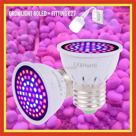 Jual Lampu Bohlam Led Uv Full Spectrum Hidroponik Grow Light Led