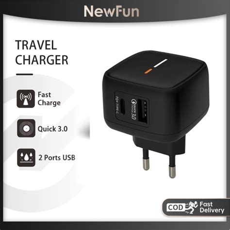 Jual NewFun NFC04 Kepala Charger Fast Charger Quick Charger QC3 0 Type