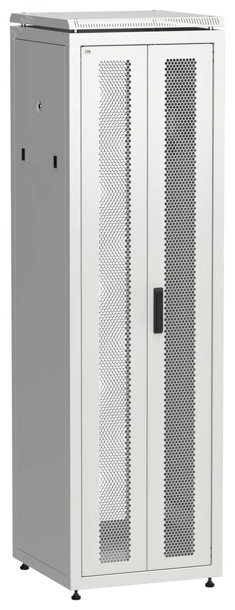 Шкаф напольный сетевой 19' LINEA N 42U 600х600мм передняя распашная ...