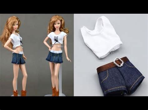 Barbie elbise yapımı barbie jeans etek yapımı 5 dakikada hallet