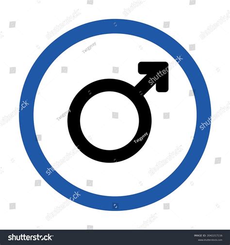 Gender Symbol Male Sex Sign Gender Stock Vector Royalty Free 2042217116 Shutterstock