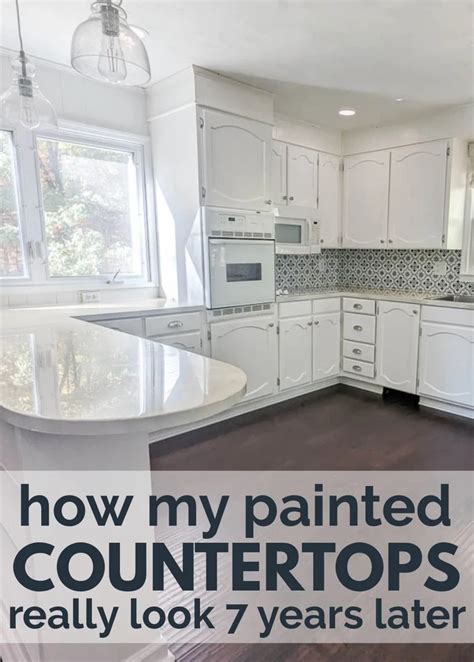 Painted Laminate Countertops: How they really look seven years later