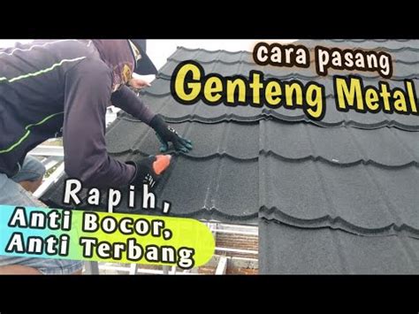 Cara Pasang GENTENG METAL Atap Model Limas Jurai YouTube