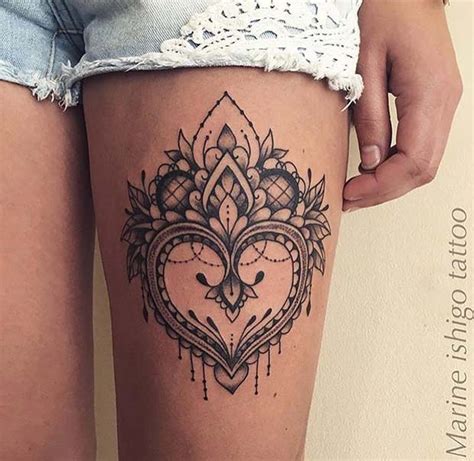 Heart Thigh Tattoos Hot Sex Picture